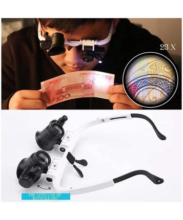 Magnifiers 8X 23X Illumination Head Mounted with Led Light Hd Acric Lens Appraisal Watch Crafts Engraving Repair Magnifier Vision - Buy Online on GoSupps.com