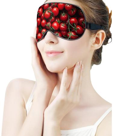 Buy Outdoor Light-Blocking Eye Mask - Bunch of Tomatoes Print | Multi-Functional Travel Comfort | International Shipping Available - Buy Online on GoSupps.com