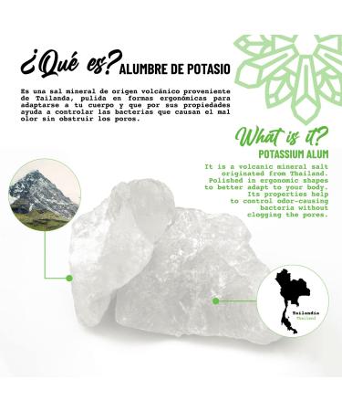 Vital Green Natural Powder Deodorant of Crystal Stone Alum (Potassium) - Unscented - Body or Feet Use - 100 g - 3.53 oz (2 Units) - Buy Online on GoSupps.com