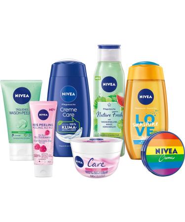 NIVEA Feel The Pride Set | Colorful Pampering Gift Set with Peeling Shower Gel & Cream - Shop Internationally! - Buy Online on GoSupps.com