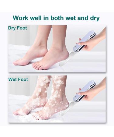 3 In 1 Foot File Callus Remover Foldable Pedicure Foot Rasp with 3 Sides Foot Scraper Shaving Cracked Heel Hard Dead Skin Remover to Remove Callus Corns Foot Smoother for Feet Care (Gray) - Buy Online on GoSupps.com