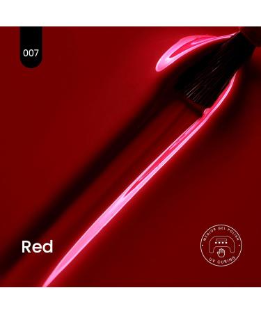 MEGIOR Red Gel Nail Polish 15ml Gel Polish 1PCS Soak Off UV LED Nail Gel Polish for Nail Art Manicure Salon DIY Home for Women Girls Nails - Buy Online on GoSupps.com