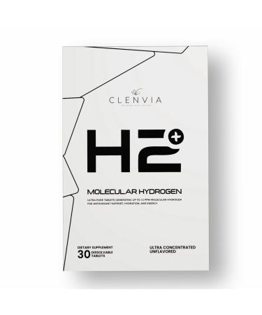 Molecular Hydrogen Tablets with Magnesium 12 PPM Hydrogen Water Tablets for Drinking Water Antioxidant Support for Cellular Energy Recovery & Mental Clarity Non-GMO Unflavored (30 Tablets)
