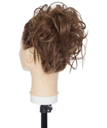 Tousled Hair Extensions Scrunchie - Brown Blonde Elastic Updo Ponytail - Buy Online on GoSupps.com