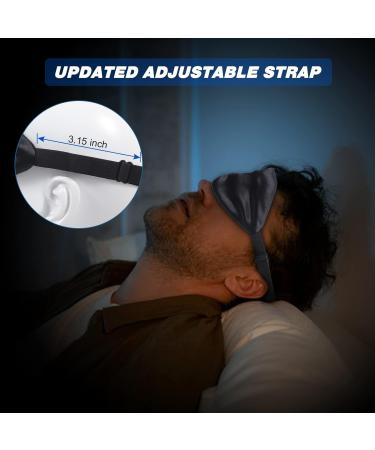 Alaska Bear Mulberry Silk Sleep Mask 22 Momme Luxury Cool & Lustrous Eye Cover - Black New Version - Buy Online on GoSupps.com