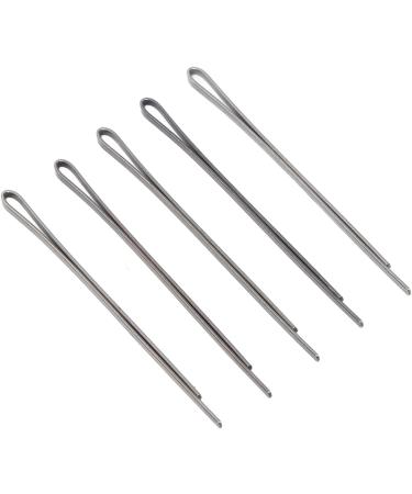 Hair Pins Washable Round Edge Alloy Material Portable Women Flat Hair Clips Black Multifunctional Makeup Home Salon - Buy Online on GoSupps.com