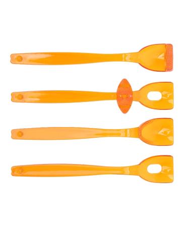 4-Part Lip-Tongue Muscle Trainer for Oral Flexibility & Rehabilitation - Large Orange - Buy Online on GoSupps.com