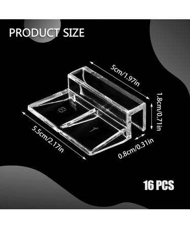 LEEFONE 16 PCS 8mm Acrylic Aquarium Cover Clips - Universal Support Holder for Rimless Fish Tanks - Buy Online on GoSupps.com