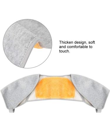 Double Shoulder Sleeping Support Brace & Heating Pad for Neck Pain Relief | Lightweight Soft Gold Fleece | Winter Comfort & Protection (M - Buy Online on GoSupps.com
