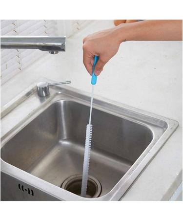 Flexible Sink Drain Unblocker Brush Cleaner Hair Remover Brush Blue Superior Quality and Creative - Buy Online on GoSupps.com