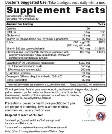 Dr. Sinatra Omega Q Plus 100 Resveratrol - Heart Health Support with CoQ10 and Resveratrol - 180 Softgels - Buy Online on GoSupps.com