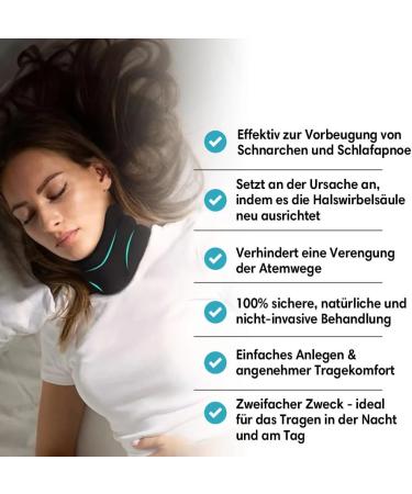 Quni Snooze 3.0 - Sleep Aid Neck Support | Upgraded Comfort for Better Sleep (Black) - Buy Online on GoSupps.com