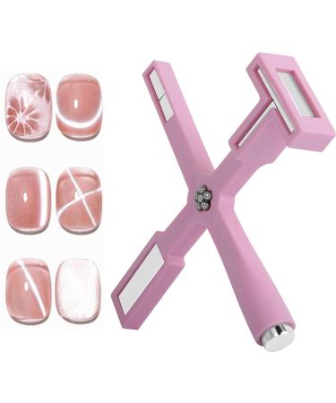 NATOSU 5 in 1 nail magnet Set for 3D Cat Eye Gel Polish Tools Multi-Function Nail Magnetic Pens With Silicone Protective Case Magnet Wall for Nail Design Art Diy Accessories