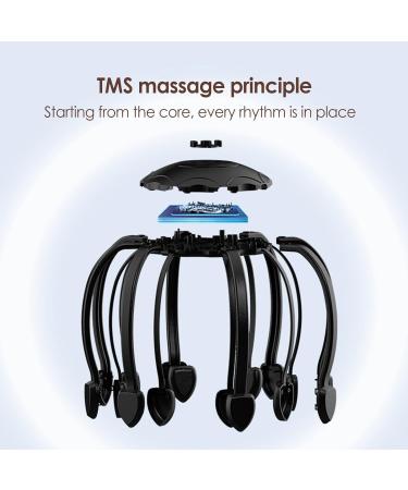 Buy the Best Scalp Massager Octopus | Portable 3-Speed Electric Head Massager | Ultimate Relaxation and Stress Relief - Buy Online on GoSupps.com