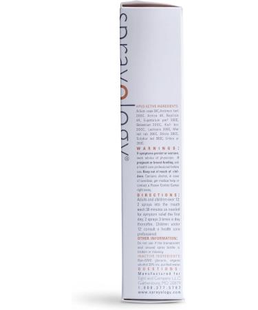 Sprayology Cold & Flu Relief Oral Spray - Natural Homeopathic Formula | Gluten-Free, Lactose-Free | 30 Day Supply (1.38 fl oz) - Buy Online on GoSupps.com