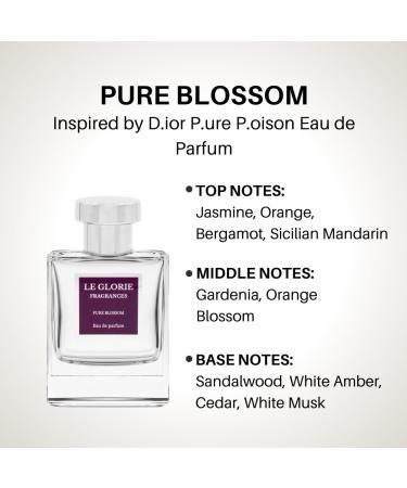 Inspired by C.D Pure Poison Eau de Parfum Pure Blossom EDP Long Lasting 12-14 Hours Perfume Spray for Women All Skin Types - 0.33 fl oz 10ml Inspired by Pure Poison Eau de Parfum 0.33 Fl Oz (Pack of 1) - Buy Online on GoSupps.com