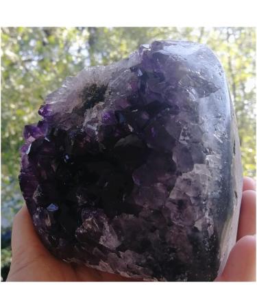1.2kg Natural Amethyst Geode Amethyst Cluster Deep Purple Quartz Crystal Jewelry Stones - Buy Online on GoSupps.com