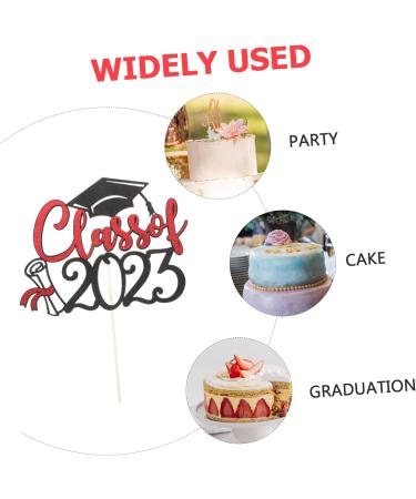 INOOMP 6pcs 2023 2023 Graduation Arrangements Graduation Party Class of 2023 Cupcake Topper Grad Party Cupcake Topper Class of 2023 Cake Picks Graduation Cupcake Toppers Paper Props Flash - Buy Online on GoSupps.com