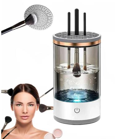Electric Makeup Brush Cleaner 2024 New Electric Makeup Brush Cleaner Automatic Spinning Makeup Brush Cleaner Fit For All Size Makeup Brush(1PC)