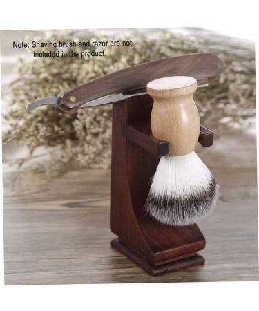BEAHING Wooden Shaving Brush Stand & Razor Holder - Non-Slip Base for a Perfect Shave - Buy Online on GoSupps.com