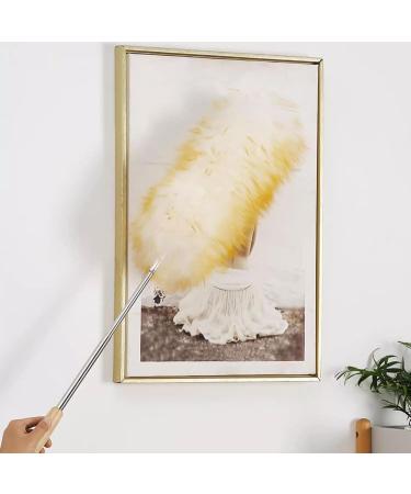 FCSHFC Duster with Extension Pole Reusable Dusters for Cleaning Anti-Static Dust Cleaner Washable Feather Duster for High Ceiling Blinds Fan Furniture Yellow - Buy Online on GoSupps.com