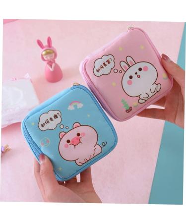 Period 4pcs Aunt's Towel Storage Bag for Teen Girls | Canvas Makeup Travel Organizer Zip Lock Bags - Buy Online on GoSupps.com