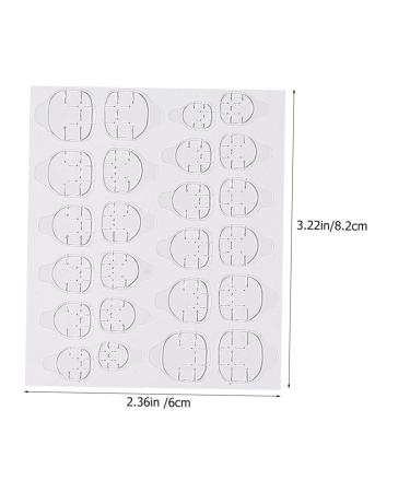 SHERCHPRY 20 Sheets Transparent Double Nail Tabs Waterproof Invisible Nail Stickers Self-Adhesive Manicure for Home Professional Use - Buy Online on GoSupps.com