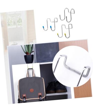 12pcs S Type Double Hook Towel Hangers Wall Mounted Clothing Rack Stainless Steel Door Hook Ordinary - Buy Online on GoSupps.com