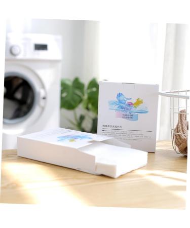 Gatuida 96 Sheets Laundry Paper Washing Paper Color Paper Clothes Wash and Care White - Buy Online on GoSupps.com