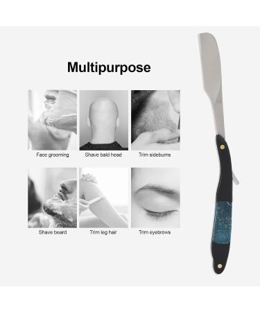 Premium Straight Edge Razor for Men - Zinc Alloy Portable Folding Barber Razor for Precision Haircuts & Facial Care - Buy Online on GoSupps.com