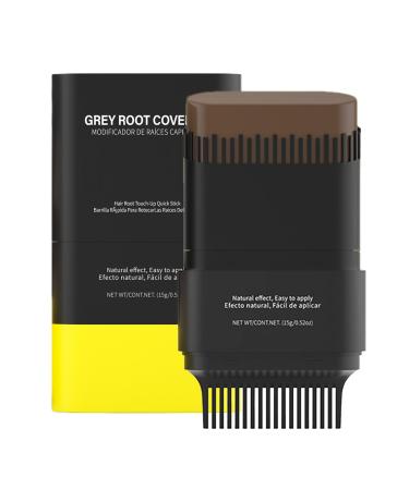 Comb-on Hair Dye - Temporary Hair Color for Gray Hair | 15g Easy-to-Apply Root Concealer Waterproof Solution for Adults Seniors Women and Men