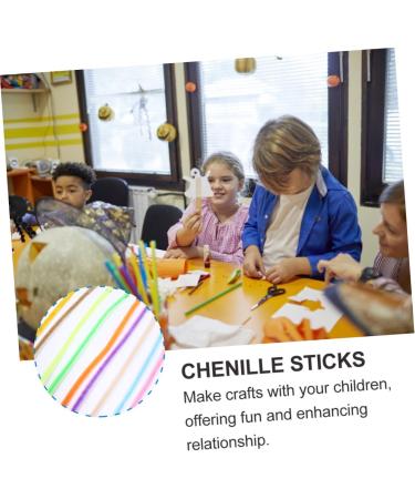 Lurrose 2100 Pcs Diy Twist Stick Glue Eyes Fur Ball Set Stuffed Toy Diy Toys Toddler Cleaners Craft Assorted Colorx3pcs 30X0.5CMx3pcs - Buy Online on GoSupps.com