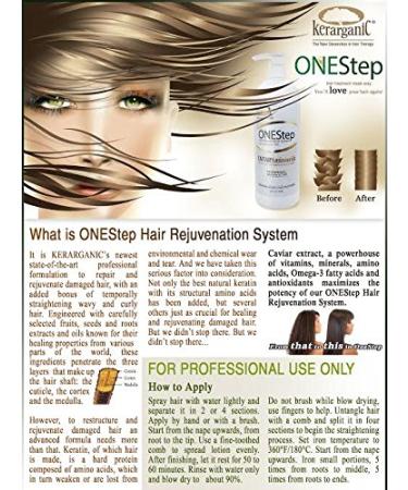Kerarganic OneStep 60ml - Brazilian Straightening & Botox Treatment in 1 Step | International Shipping Available - Buy Online on GoSupps.com