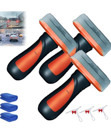 Louisx Methodity Glass Cleaning Board Louisx Glass Cleaning Board 2-in-1 Glass Cleaner Plus Rain Repellent Louisx Glass Coating for Windshield Universal Glass Cleaning Wipe Board (3PCS)