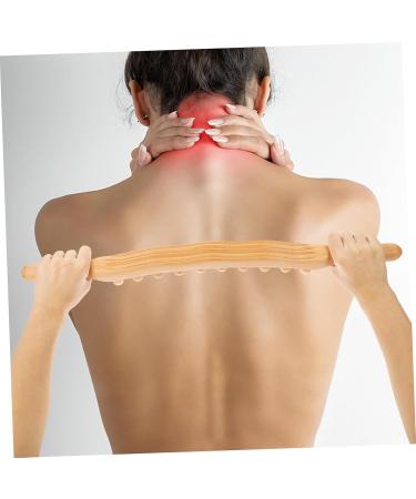 Partykindom 3-Stick Roll Rod with 20 Balls - Trigger Point Leg Massage & Gua Sha Tools for Sore Muscles - Multifunctional Wood Body Massage Stick for Fitness - Buy Online on GoSupps.com