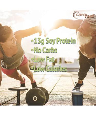 Carefast Stay Planted Vanilla Flavored Plant-Based Protein Powder - 2lb Tub | Non-GMO Soy, 13g Protein | Low Carb Vegan Shakes - Buy Online on GoSupps.com