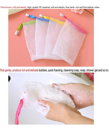  Kalttoy 2 Pack Exfoliating Pouch Mesh Soap Facial Cleansing Pouch White - Buy Online on GoSupps.com