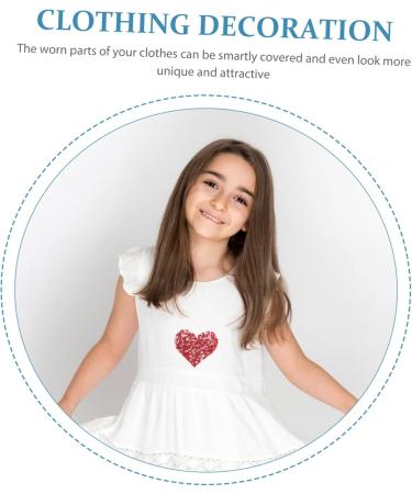 Abaodam 36 Pcs Color Love Cloth Sticker Iron on Decals for Clothing Flash Costume Iron on Patches for Jeans - Buy Online on GoSupps.com