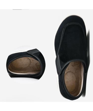 Diabetic Shoes for Men - Adjustable Closure, Breathable & Lightweight Medical Shoes for Swollen Feet - Arch Support & Cushioning - Black, Size 11.5 - Buy Online on GoSupps.com