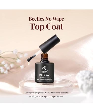 Beetles Matte Gel Top Coat - No Wipe Matte Top Coat Soak Off Nail Lamp Polish Matte Nail Polish Finish and Long Lasting Set for Women Kit - Buy Online on GoSupps.com