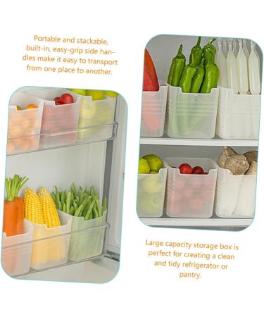 6pcs Box Fridge Crisper Sauce Storage Refrigerator Organizer Container Door Case Side - Buy Online on GoSupps.com