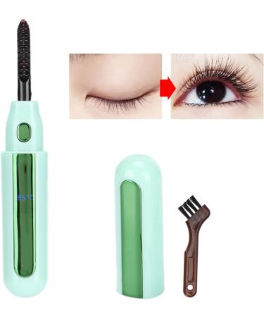Verdant Touch Heating Eyelash Curler USB Rechargeable Electric Eyelash Curler Long-Lasting Curling Tool with Heating Green - Buy Online on GoSupps.com