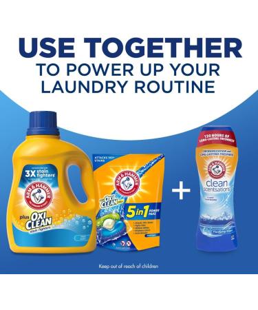 Arm & Hammer Plus OxiClean Fresh Scent Liquid Laundry Detergent - 128 Loads 166.5 Fl Oz - International Shipping - Buy Online on GoSupps.com