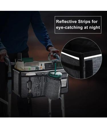 BIXUEJ Basket for Walker Ravmix Walker Accessories Bag with Cup Holder Walker Basket for Folding Walker Hands-Free Storage Bag - Buy Online on GoSupps.com