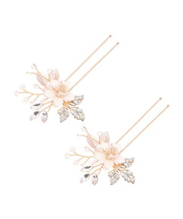 minkissy Bride Wedding Hair Fork Bridal Hair Clip Diamond Hair Clips Wedding Hair Clip 1 Pair Wedding Hair Accessories for Brides Rhinestone Hair Fork Bridal Hair Pin Hair Fork Rhinestones