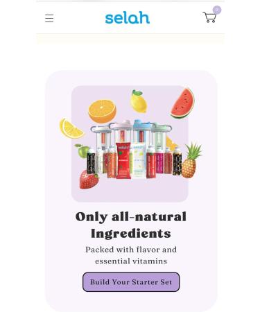 Selah Flavored Water Bottle - 20oz Water Bottle With Flavor Pods Included - Energy Drink Pods Flavor Cartridges Water Enhancer and Sports Drink Pods (Blue 6 Flavor Pod) 6 Flavor Pod Blue - Buy Online on GoSupps.com