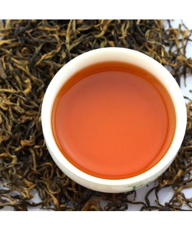 GOARTEA Th Noir Black Tea Bags 100g / 3.5oz Premium Grade Fujian Jinjunmei Eyebrow Chinese Black Tea Loose Leaf - Golden Buds - Buy Online on GoSupps.com