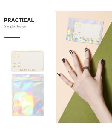 Beaupretty 50 Sets Nail Pole Packaging Bags - Sealable Manicure Bags for Nail Tips False Nails & Holographic Storage - Airtight PVC Bags for International Shipping - Buy Online on GoSupps.com