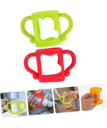 Abaodam 2pcs Silicone Bottle Handle Newborn Bottle Grip Nursing Bottle Handle Bottle Grip Bottle Handle Bottle Handles Milk Bottle Wide Mouth Silica Gel 13.00X7.00X6.50CM Assorted Color - Buy Online on GoSupps.com
