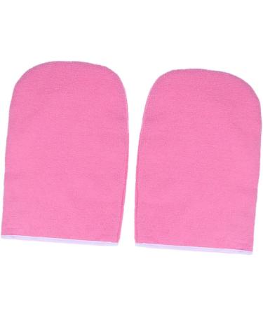 FOMIYES 2 Pairs Paraffin Wax Gloves Insulated Gloves Hand Spa Cover Hand Treatment Mitts Bath Treatment Mitt Pink Thicken Cotton Gloves - Buy Online on GoSupps.com